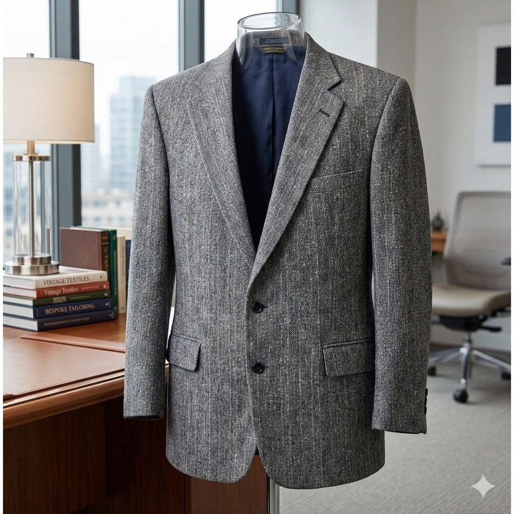 John Weitz‎ Vintage Grey Men's Two Button Blazer. Size 48
